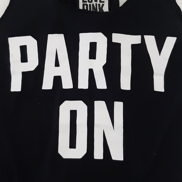 PINK VS black Party On tstrap tank - Picture 8 of 10